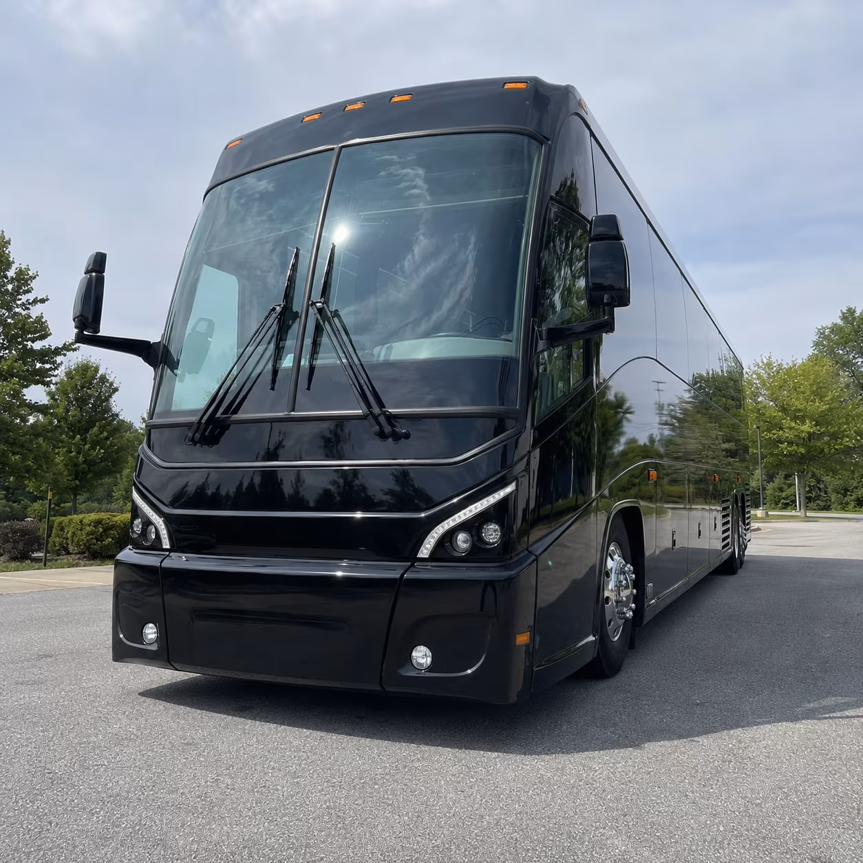 salt lake city charter bus services exterior