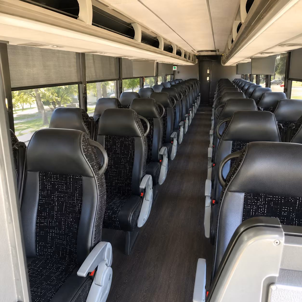 salt lake city charter bus services interior