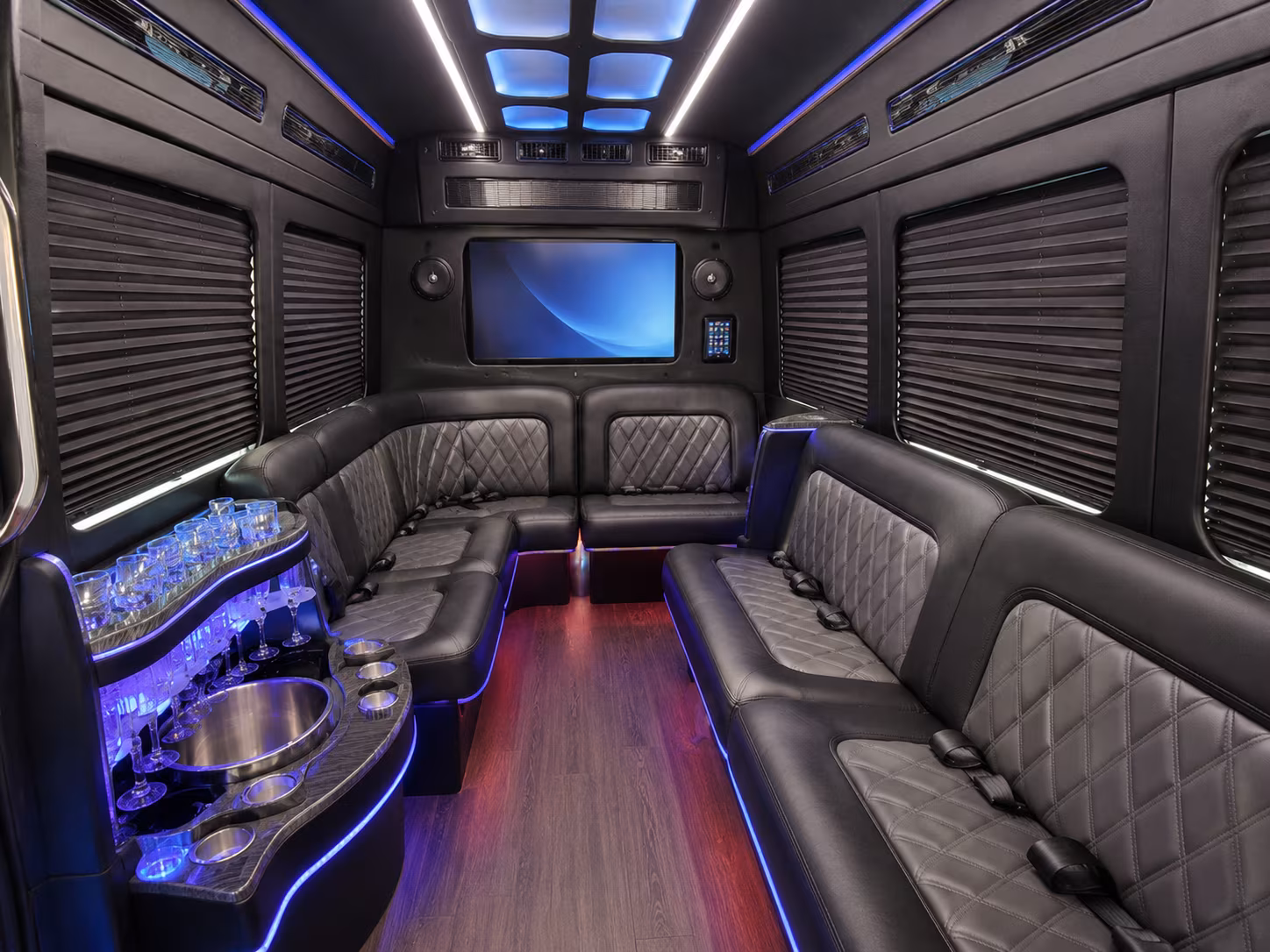 salt lake city party bus interior
